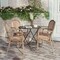 Flash Furniture Lourdes Thonet French Bistro Stack Chair w/Arms, Natural/White PE Rattan/Bamboo Alum Frame, 4PK 4-SDA-AD642002A-NATWH-LTNAT-GG - alternate 4